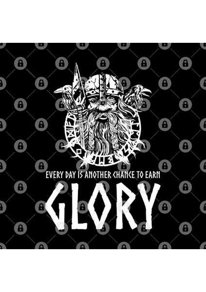 Viking God Odin - Every Day Is Another Chance To Earn Glory Kupa Bardak
