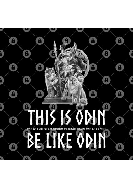 Anti Socialism-Masculine Alpha Male Viking Mythology-Odin İsn'T Offended By Anything Or Anyone Kupa Bardak