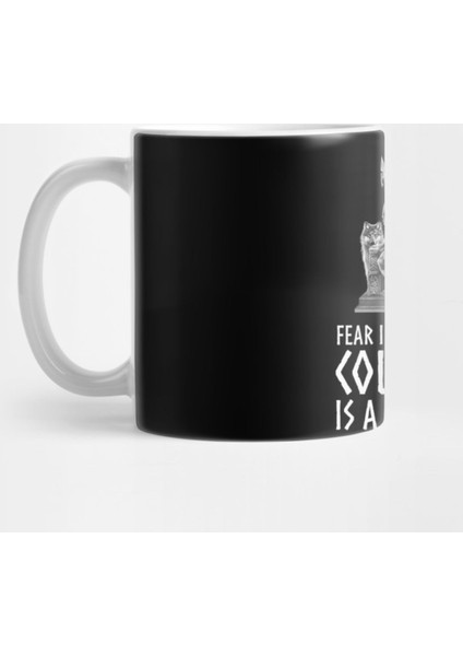 Viking Mythology Norse God Odin - Fear Is A Reaction Courage Is A Decision Kupa Bardak