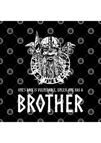 Viking God Odin - One'S Back Is Vulnerable Unless One Has A Brother Kupa Bardak