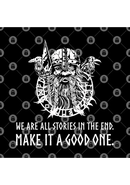 Viking Mythology God Odin - We Are All Stories İn The End. Make İt A Good One. Kupa Bardak