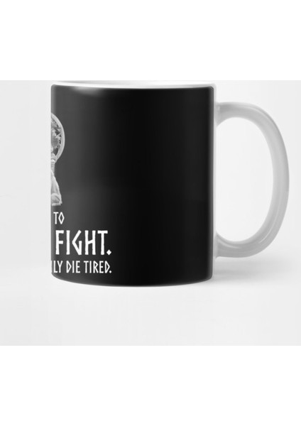 Viking Mythology God Odin - It İs Better To Stand And Fight. If You Run, You'Ll Only Die Tired. Kupa Bardak