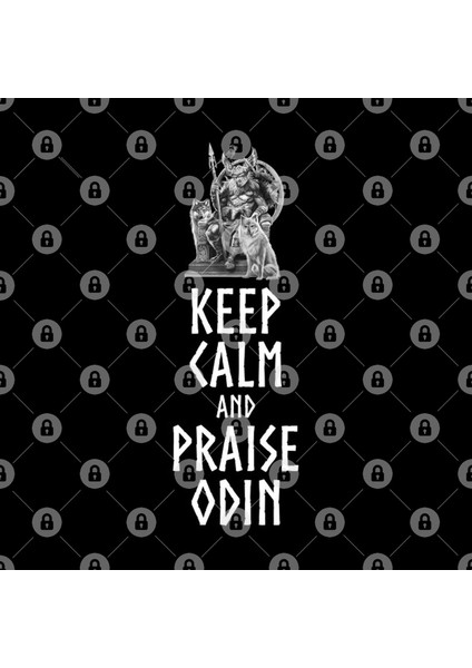 Norse Mythology - Keep Calm And Praise Odin - Scandinavian Viking Myth Kupa Bardak