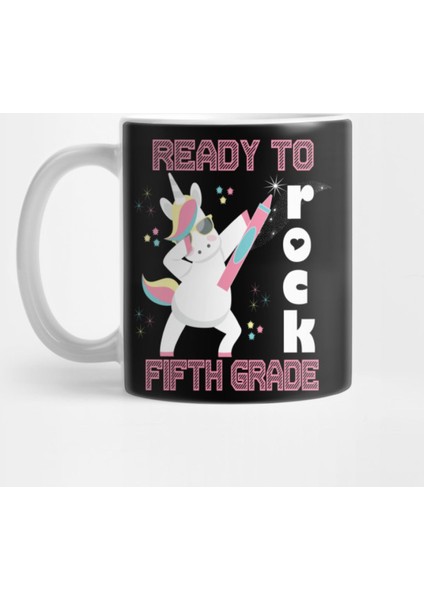 Dabbing Ready To Rock Fifth Grade Unicorn 1St Day Of School Kupa Bardak