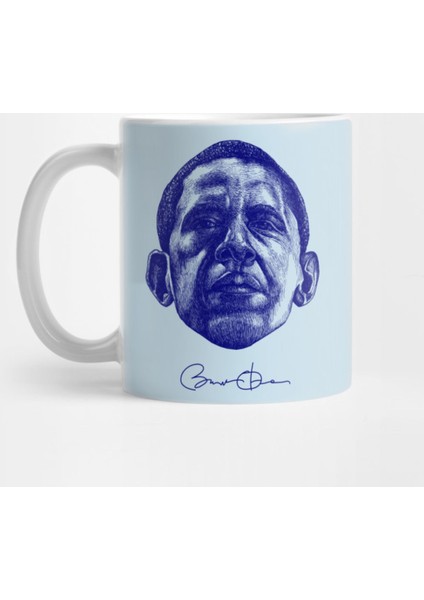 Barack Obama (Dark Blue) Kupa Bardak