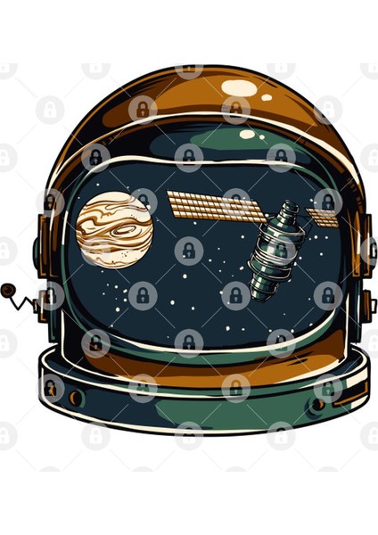 Astronaut Helmet Kupa Bardak