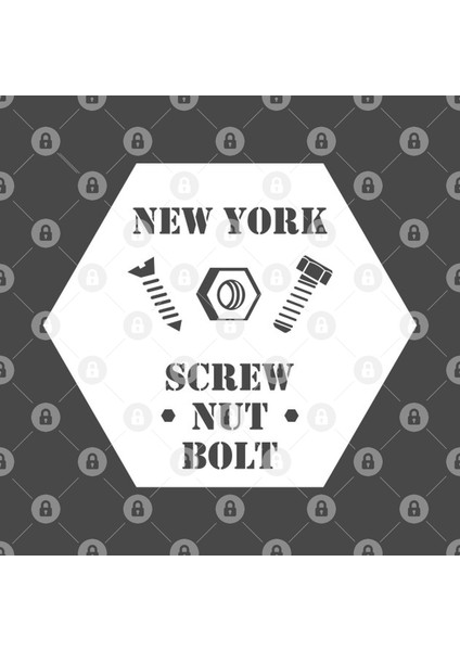 New York Screw Nut Bolt Kupa Bardak