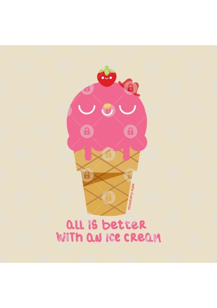 All İs Better With An İce Cream Kupa Bardak