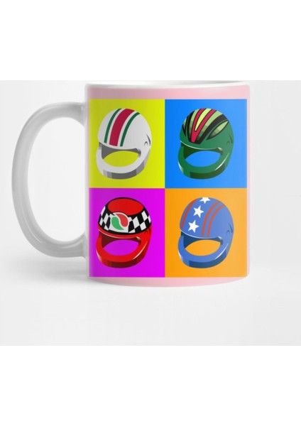 Pop-Art Helmet - Variation #1 Kupa Bardak