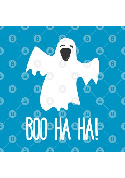 Boo Ha Ha - Funny Laughing Ghost Quote Kupa Bardak