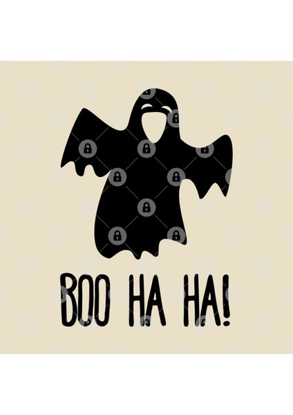 Boo Ha Ha - Laughing Ghost On Cream Kupa Bardak