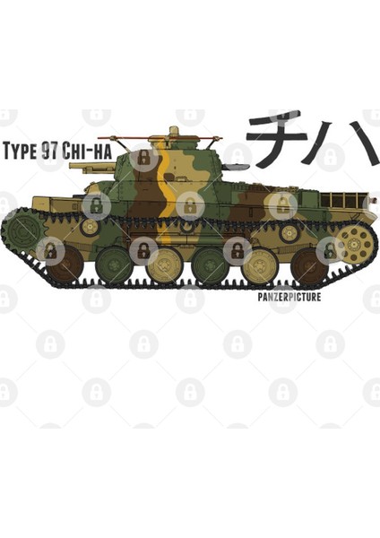 Type 97 Chi-Ha Kupa Bardak