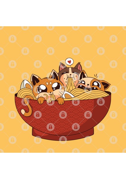 Ramen Cats Kupa Bardak