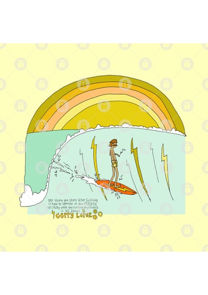 Surf Legend Gerry Lopez Pipeline Retro Surf W Quote Art By Surfy Birdy Kupa Bardak
