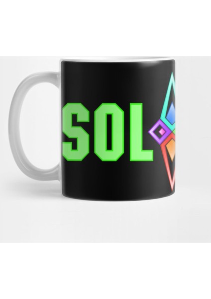 Sol Kıng Logo - Green Text Kupa Bardak