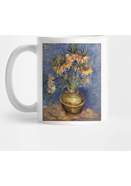 Vincent Van Gogh - Imperial Fritillaries İn A Copper Vase Kupa Bardak