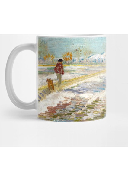 Vincent Van Gogh - Landscape İn The Snow Kupa Bardak