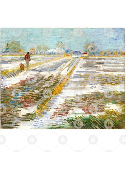 Vincent Van Gogh - Landscape İn The Snow Kupa Bardak