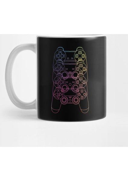 Playstation Controller Evolution (Rainbow Line) Kupa Bardak