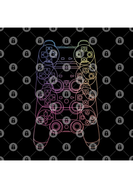 Playstation Controller Evolution (Rainbow Line) Kupa Bardak