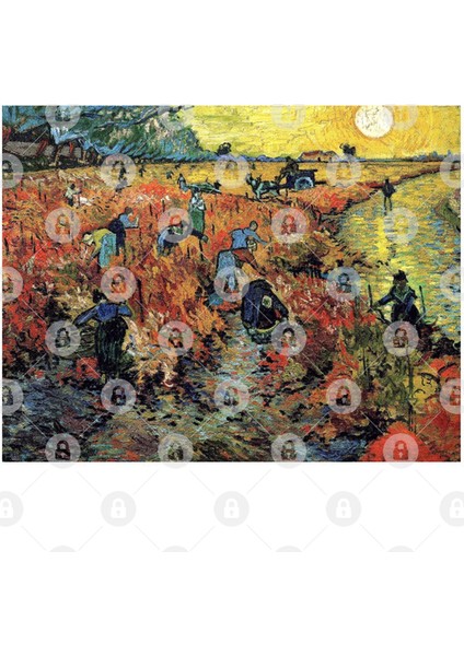 Vincent Van Gogh - The Red Vineyard Kupa Bardak