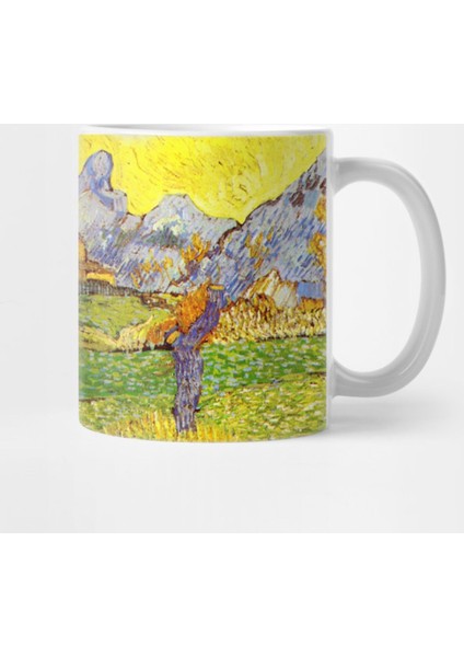 Vincent Van Gogh - A Meadow İn The Mountains: Le Mas De Saint-Paul Kupa Bardak