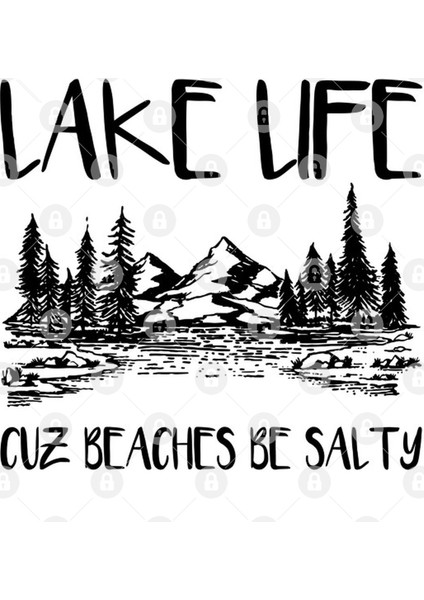 Lake Life Cuz Beaches Be Salty Funny Sarcasm Lake Lovers Kupa Bardak