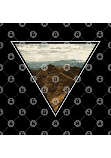 Triangle Hills Lover Backpacker Adventure Outdoor Nature Trip Camper Design Gift Idea Kupa Bardak