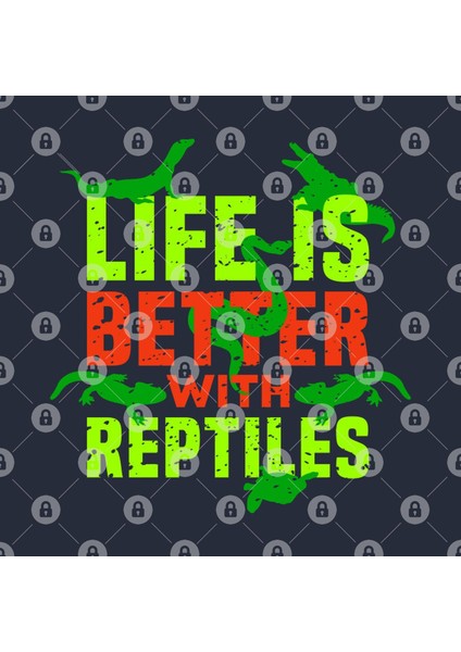 Life Is Better With Reptiles Gecko Leguan Gift Idea Present Kupa Bardak