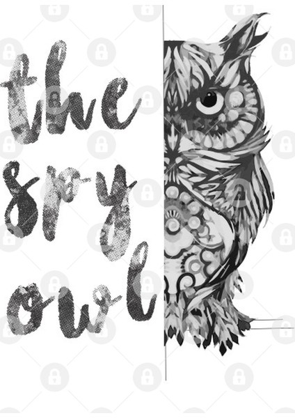 The Spy Owl Design Kupa Bardak