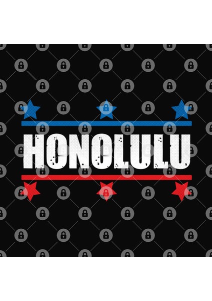 Honolulu, Hawaii - Hı Us Army Style Kupa Bardak