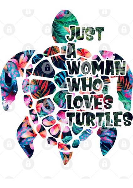 Just A Woman Who Loves Turtles Funny Turtle Lady Saying Kupa Bardak
