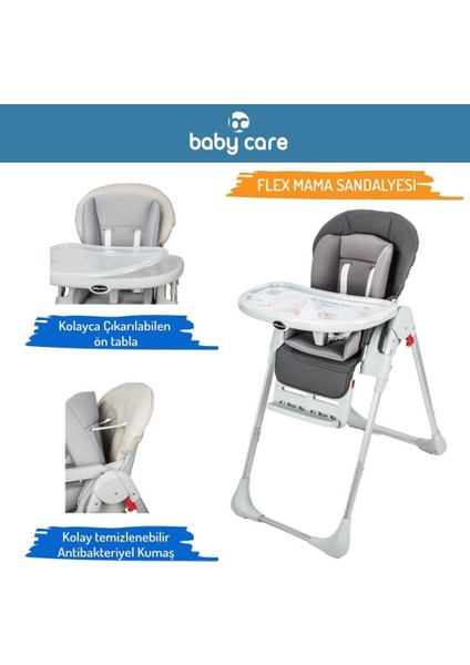Babycare Flex Mama Sandalyesi Grey fiyatları