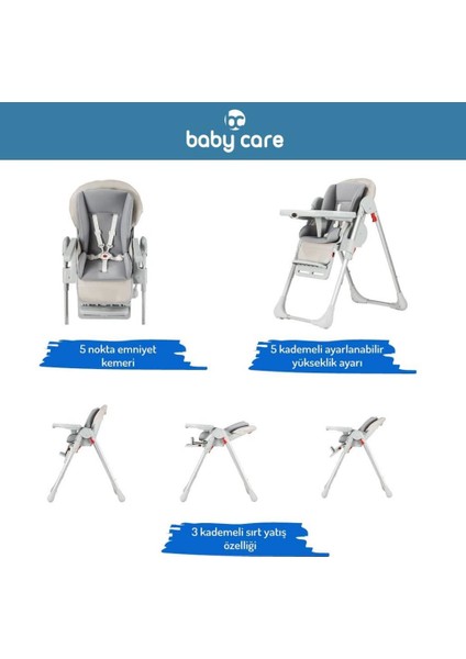 Babycare Flex Mama Sandalyesi Grey modelleri
