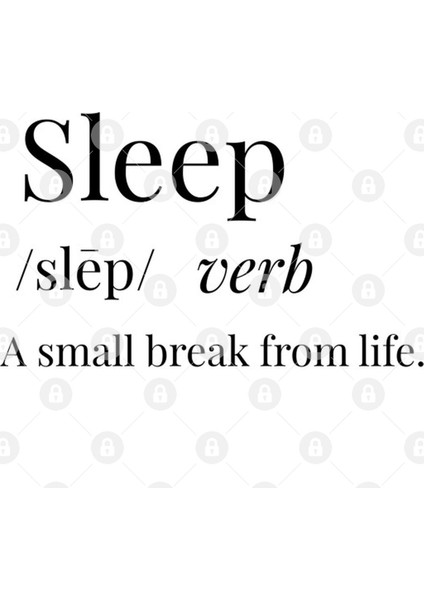 Sleep (Funny) Definition Kupa Bardak