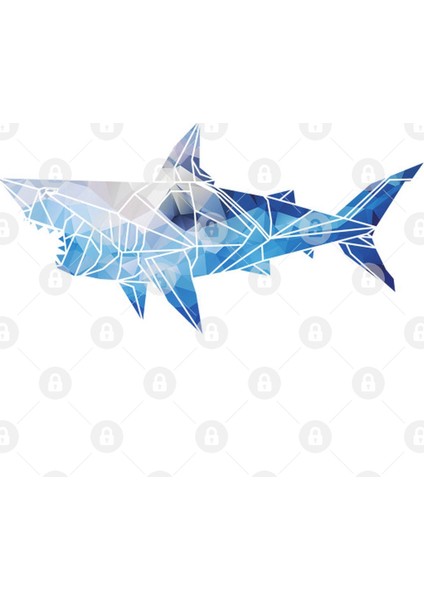 Origami Shark Kupa Bardak