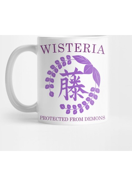 Demon Slayer Wisteria Crest Kupa Bardak