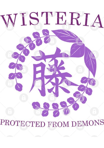 Demon Slayer Wisteria Crest Kupa Bardak