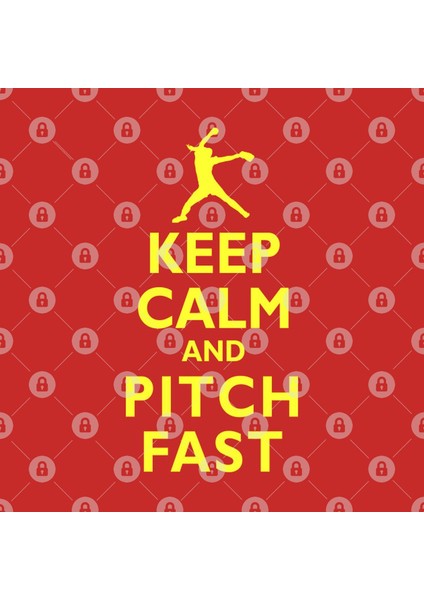 Keep Calm And Pitch Fast Fastpitch Softball Pitcher Kupa Bardak