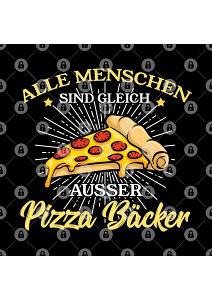 Alle Menschen Sind Gleich Außer Pizza Bäcker Kupa Bardak