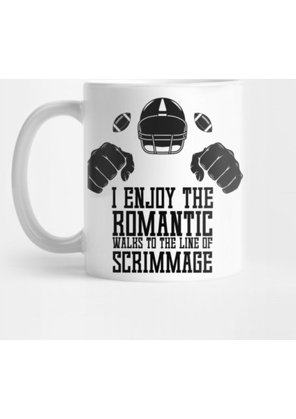 Line Of Scrimmage Football Funny Joke Helmet Kupa Bardak