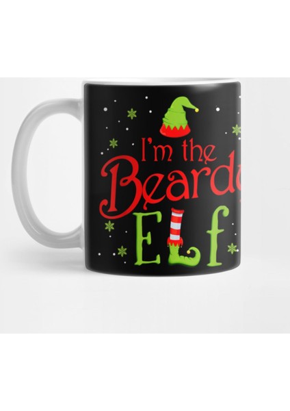 I'M The Beardy Elf Funny Group Matching Family Xmas Gift Kupa Bardak