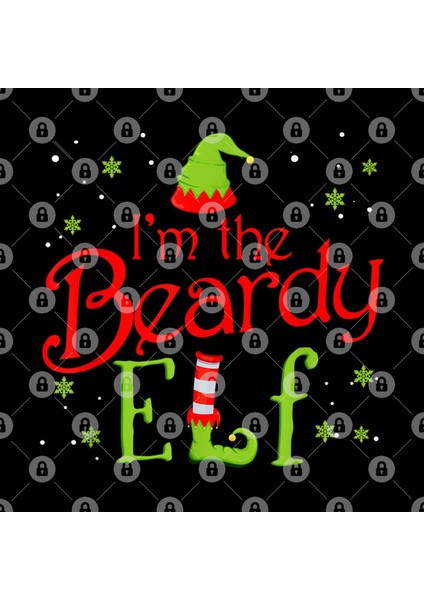 I'M The Beardy Elf Funny Group Matching Family Xmas Gift Kupa Bardak