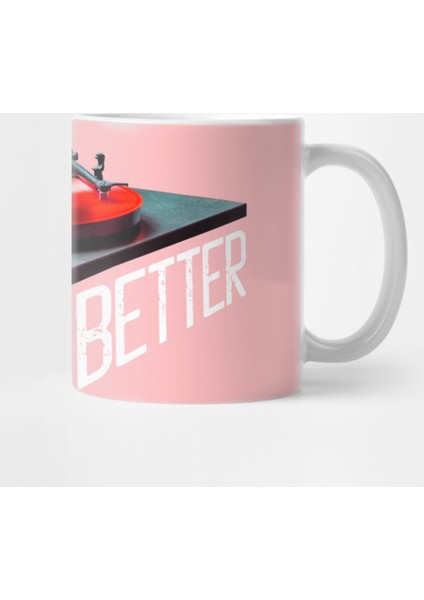 Vinyl Is Better-Vinyl Records-Music And Typography-Red Kupa Bardak