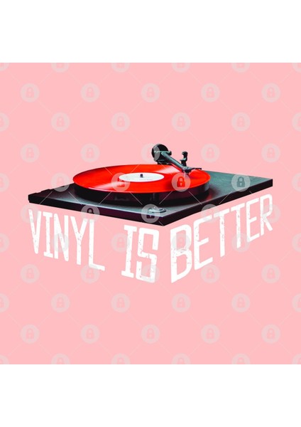 Vinyl Is Better-Vinyl Records-Music And Typography-Red Kupa Bardak