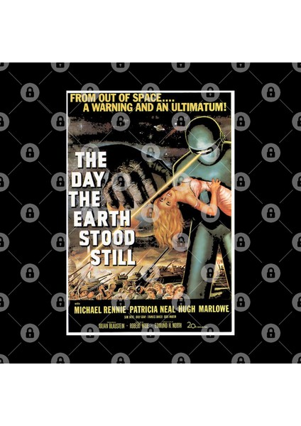 Day The Earth Stood Still Vintage Movie Poster Kupa Bardak
