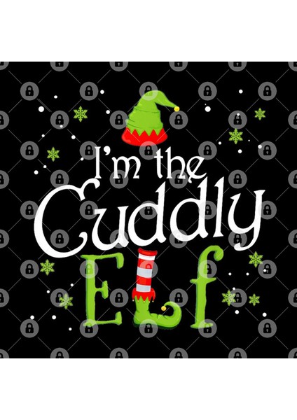 I'M The Cuddly Elf Funny Group Matching Family Xmas Gift Kupa Bardak