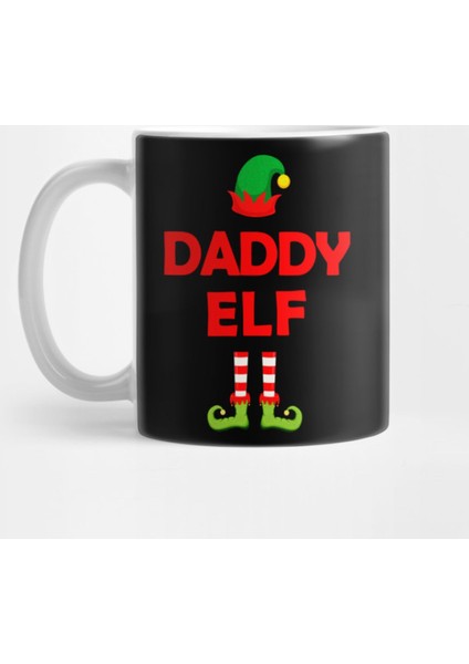 Daddy Elf Christmas Xmas Elf Group Costume Santa Gift Tee Kupa Bardak