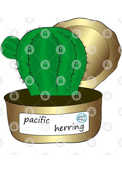 Cactus İn A Tin Can Kupa Bardak