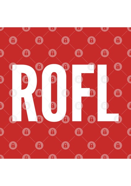 Rofl - Rolling On The Floor Laughing - Funny Meme Classic Internet Joke Statement Humor Slogan Kupa Bardak